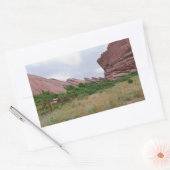 Trading Post Trail Rock Landmarks Rechthoekige Sticker (Envelop)
