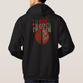 Trading Psychology Brain Anatomy Chart Pattern Hoodie (Achterkant)