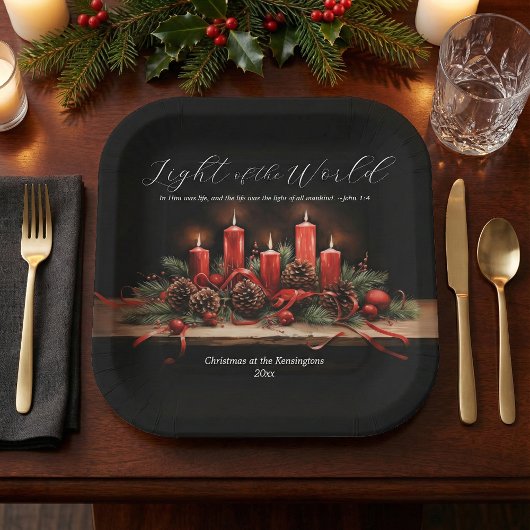 Traditie Bijbelvers Kerstvakantie Papieren Bordje