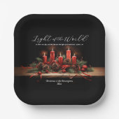 Traditie Bijbelvers Kerstvakantie Papieren Bordje (Voorkant)