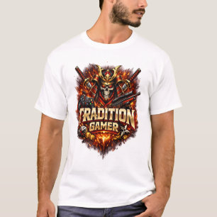Traditie Gamer: Epische Samurai Schedel Krijger & T-shirt