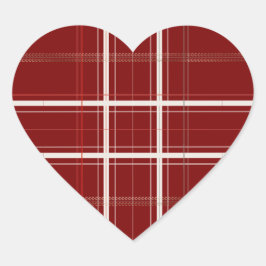 Traditie Geplaagd Gezellig Log Cabin Donker Rood K Hart Sticker