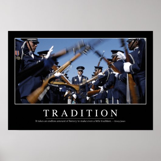 Traditie: Inspirerend offerte Poster (Voorkant)