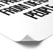 Traditie is gewoon groepsdruk van dode mensen poster (Hoek)