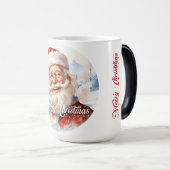 Traditie Klassiek Sinterklaas Illustratie Script Magische Mok (Voorkant rechts)