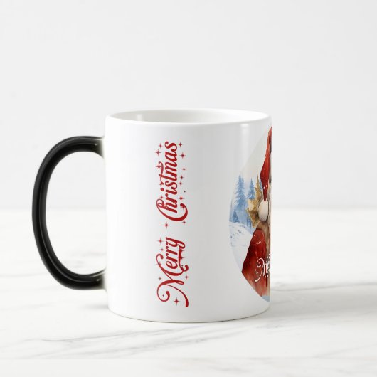 Traditie Klassiek Sinterklaas Illustratie Script Magische Mok (Links)