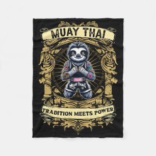 Traditie ontmoet kracht - Kickboksen en Muay Thai Fleece Deken