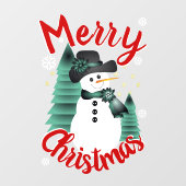 Traditie Rood en Groen Vakantie Raam Koppelen Raamsticker (Vel)