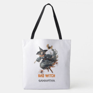  traditie waterverf spooky slechte heks tote bag