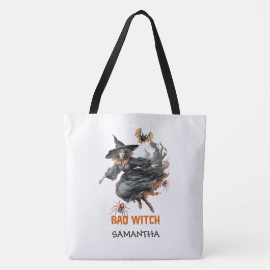  traditie waterverf spooky slechte heks tote bag (Voorkant)