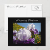 Tradities behouden! ansichtkaarten Iris Bloemen Briefkaart (Voorkant / Achterkant)