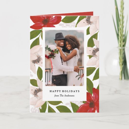 Tradities Gevouwen Vakantie Groet Kaart (Voorkant)