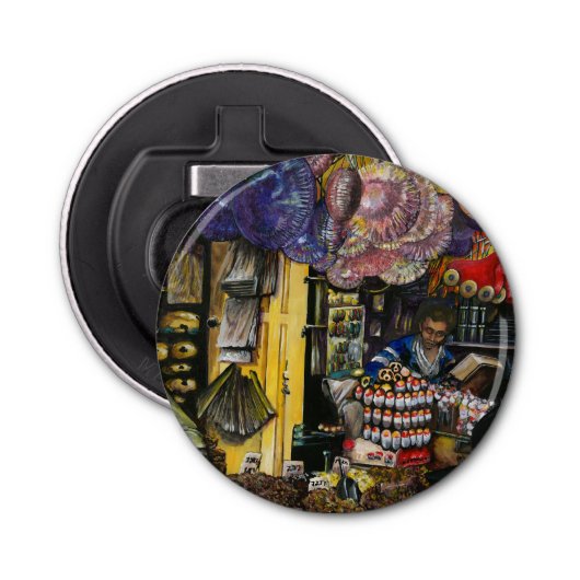 Tradities van de oude handel, Jeruzalem Button Flesopener (Voorkant)