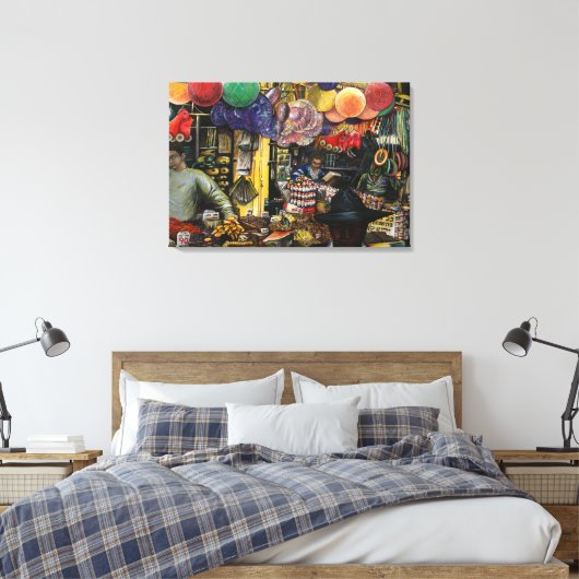 Tradities van de oude handel, Jeruzalem Canvas Afdruk (Insitu (Slaapkamer))