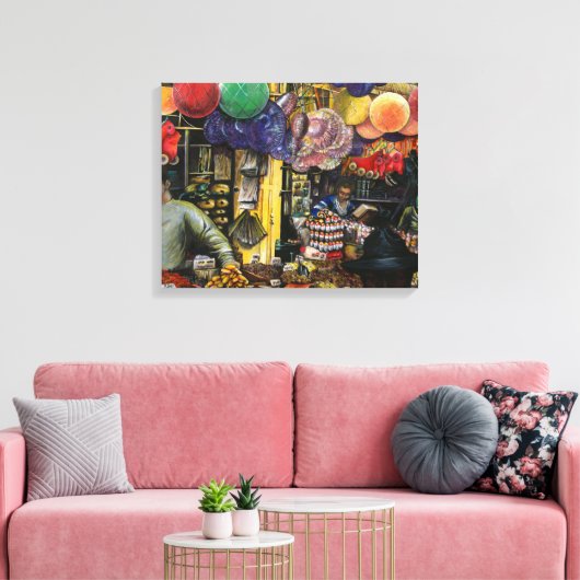 Tradities van de oude handel, Jeruzalem Canvas Afdruk (Insitu (Woonkamer))