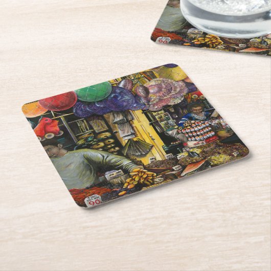 Tradities van de oude handel, Jeruzalem Kartonnen Onderzetters (Schuin)