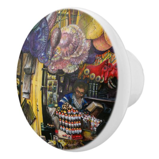 Tradities van de oude handel, Jeruzalem Keramische Knop (Rechts)