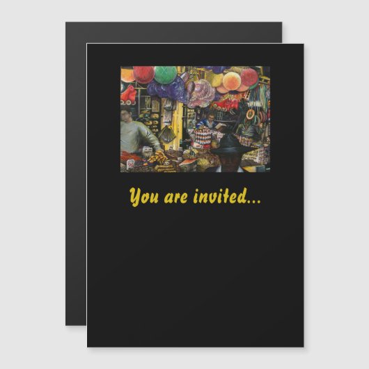 Tradities van de oude handel, Jeruzalem Magnetische Uitnodiging (Voorkant / Achterkant)