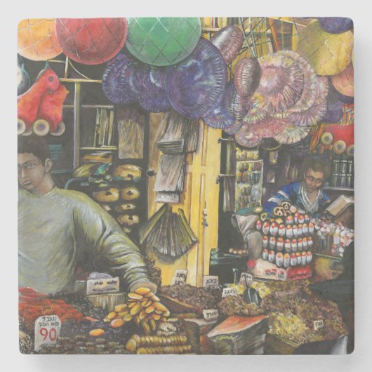 Tradities van de oude handel, Jeruzalem Stenen Onderzetter (Voorkant)