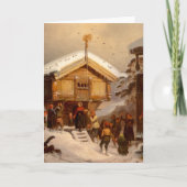 Tradities van Kerstmis Juleskikk Noors Kaart (Voorkant)