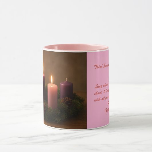 Traditional Advent Wreath Third Sunday Mok (Midden)