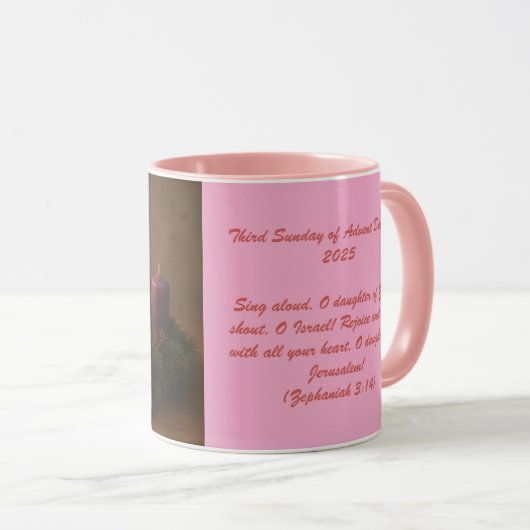 Traditional Advent Wreath Third Sunday Mok (Voorkant rechts)