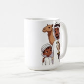 Traditional Arab Falcon Hunt Koffiemok (Voorkant rechts)