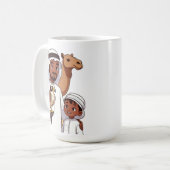 Traditional Arab Falcon Hunt Koffiemok (Voorkant links)