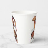 Traditional Arab Falcon Hunt Papieren Bekers (Rechts)