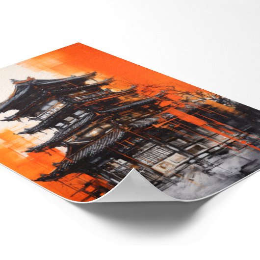 Traditional Asian Architecture Poster (Hoek)