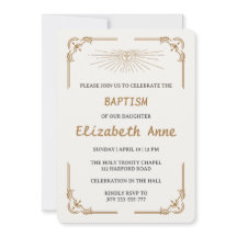 Traditional Baptism for Daughter Gold Cross