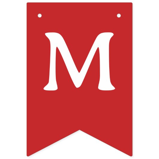 Traditional Basic Green Red Merry Christmas Vlaggetjes (Eerste vlag)