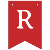 Traditional Basic Green Red Merry Christmas Vlaggetjes (Derde vlag)