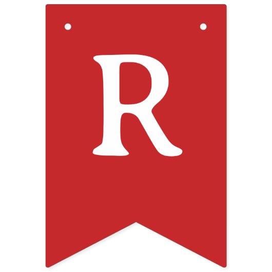 Traditional Basic Green Red Merry Christmas Vlaggetjes (Derde vlag)