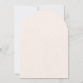 Traditional Blush Pink Monogram Wedding Invitation Kaart (Achterkant)