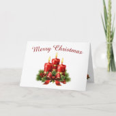 Traditional Candles Christmas Kaart (Voorkant)