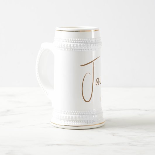 traditional ceramic beer stein bierpul (Voorkant links)