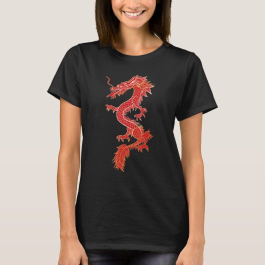 Traditional Chinese Dragon Symbol Of Power and Str T-shirt (Voorkant)