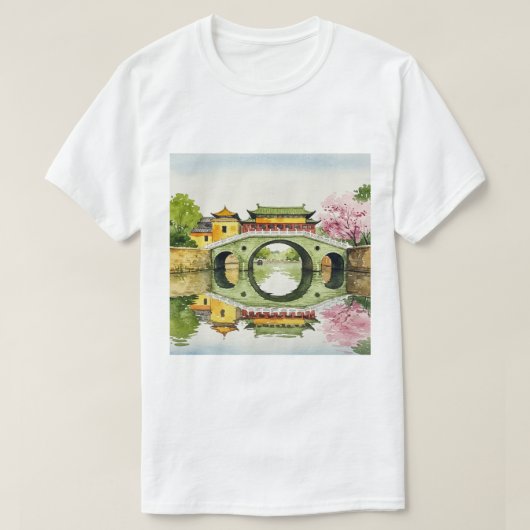 Traditional Chinese landscape T-shirt (Design voorkant)