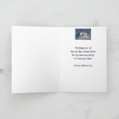 Traditional Christmas California Quail Bird Feestdagen Kaart (Binnen)