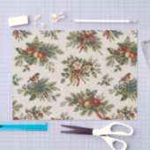 Traditional Christmas Holly and Winter Fruit Tissuepapier (Craft)