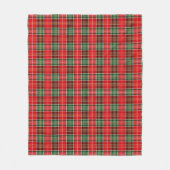 Traditional Christmas Plaid Fleece Deken (Voorkant)