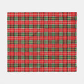 Traditional Christmas Plaid Fleece Deken (Voorkant (Horizontaal))