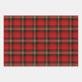 Traditional Christmas Plaid Inpakpapier Vel (Voorkant 2)