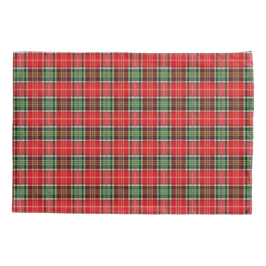 Traditional Christmas Plaid Kussensloop (Achterkant)