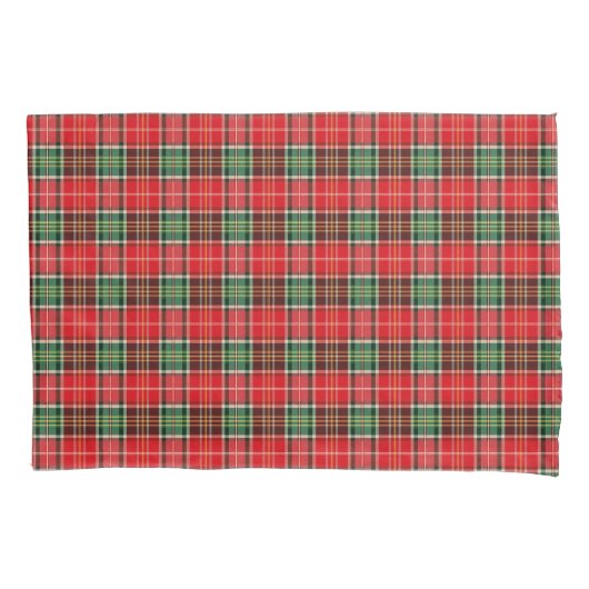 Traditional Christmas Plaid Kussensloop (Voorkant)