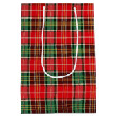 Traditional Christmas Plaid Medium Cadeauzakje (Achterkant)