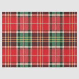 Traditional Christmas Plaid Tissuepapier