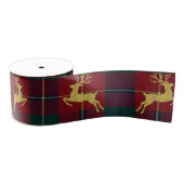 Traditional Christmas Reindeer Plaid Grosgrain Lint (Spoel)