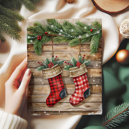 Traditional Christmas tissue paper watercolor Tissuepapier